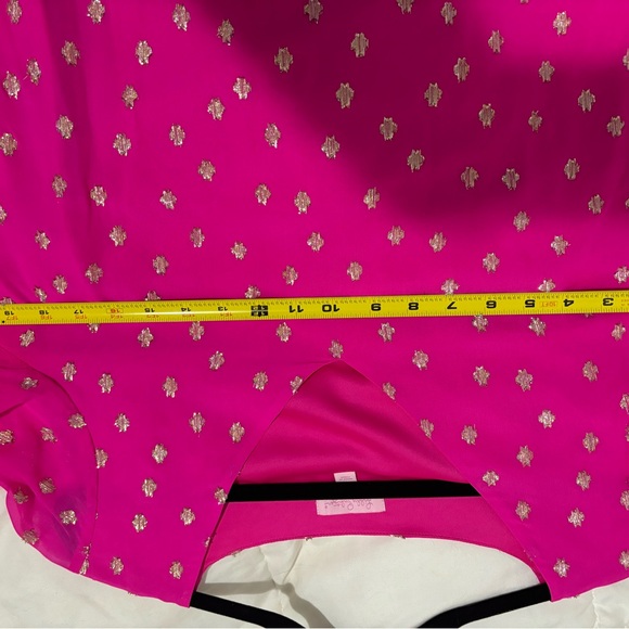 Lilly Pulitzer Caroline Tunic Dress Starry Chiffon Size Piñata Pink NWOT - Picture 6 of 10